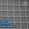 Защитная сетка на окна спортзала 40х40 мм 4 мм белая (капрон, полипропилен)